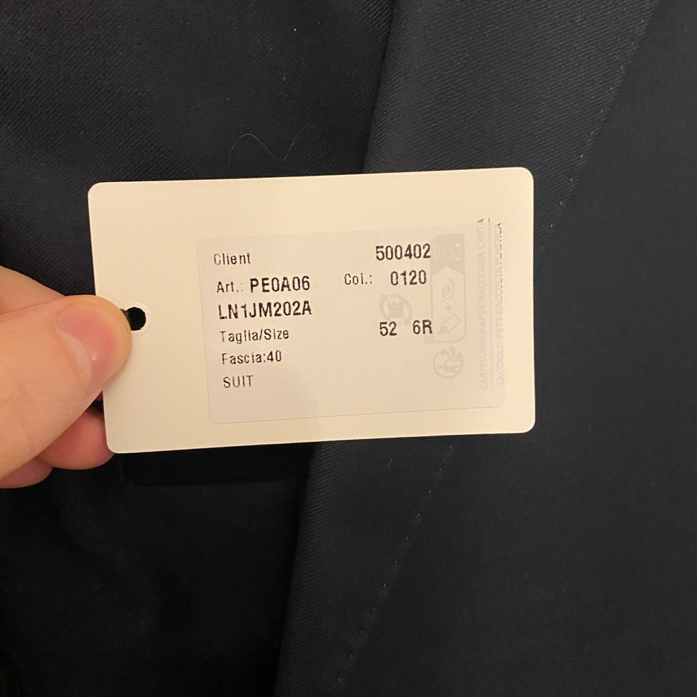 BNWT Caruso Norma Men's 2 Piece Navy Suit 42R (52 IT) - Picture 5 of 8
